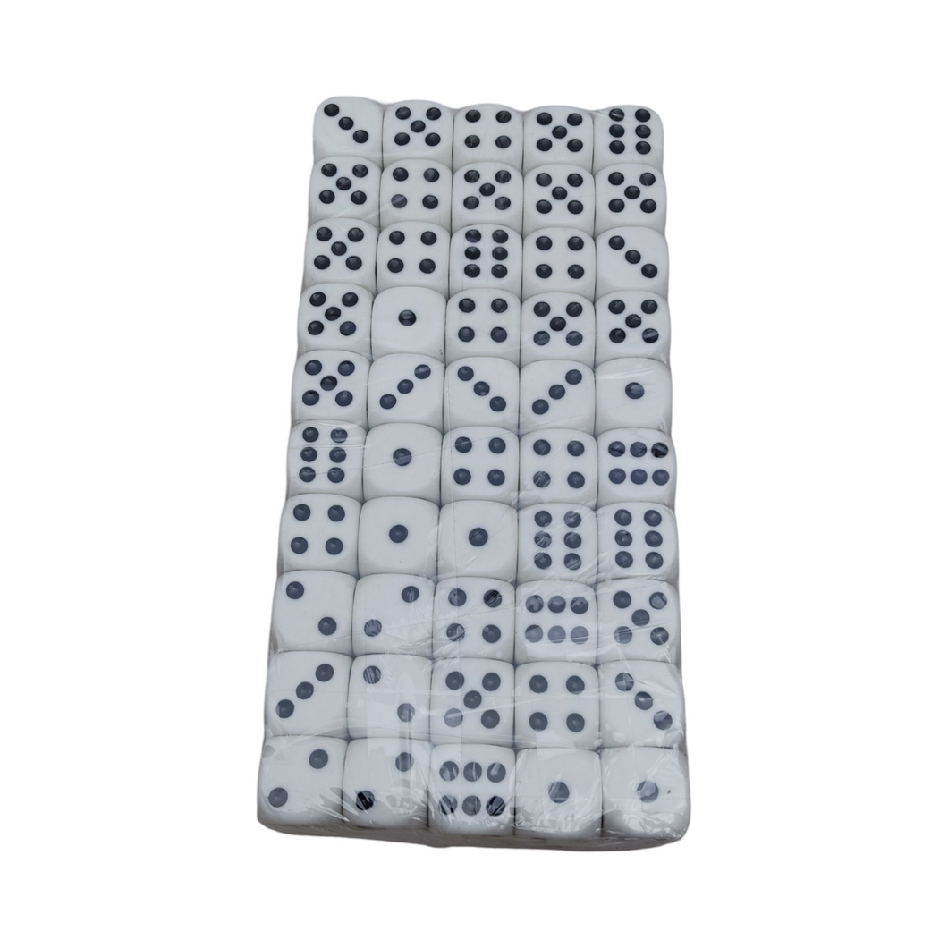 Dado mediano blanco
