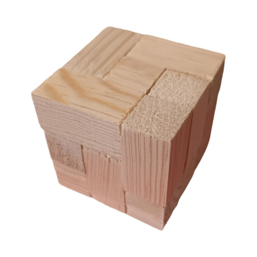 Cubo soma de madera