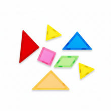 Cargar imagen en el visor de la galería, Tangram de Plástico Transparente con Base (15x15 cm)