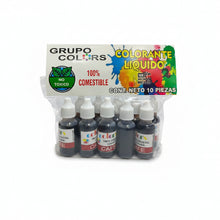 Cargar imagen en el visor de la galería, Colorante Líquido en Gotero (10 ml) – Grupo Colors