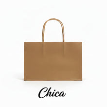 Cargar imagen en el visor de la galería, Bolsa de Regalo de Papel Kraft Natural Boutique Horizontal (Paquete con 12 Piezas) | Marca Bolpaq