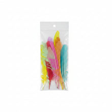Cargar imagen en el visor de la galería, Plumas de Gallo Pintadas 15 a 20 cm (Bolsa con 10 Piezas)