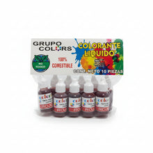 Cargar imagen en el visor de la galería, Colorante Líquido en Gotero (10 ml) – Grupo Colors