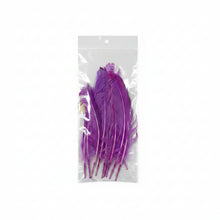 Cargar imagen en el visor de la galería, Plumas de Gallo Pintadas 15 a 20 cm (Bolsa con 10 Piezas)