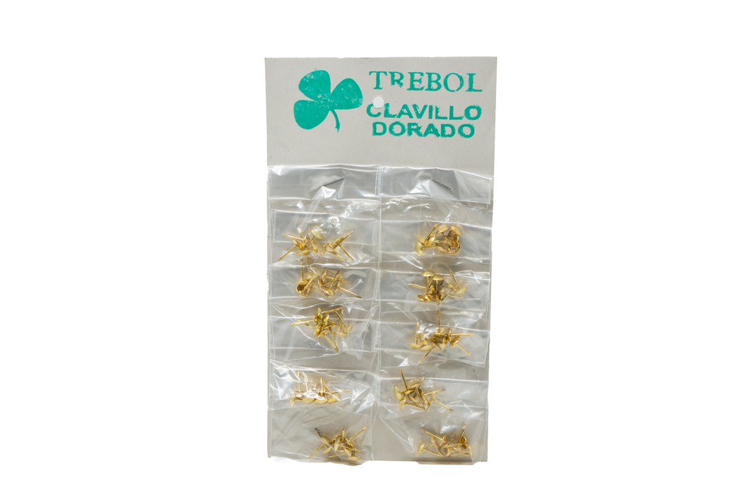 Clavillo metálico oro y plata