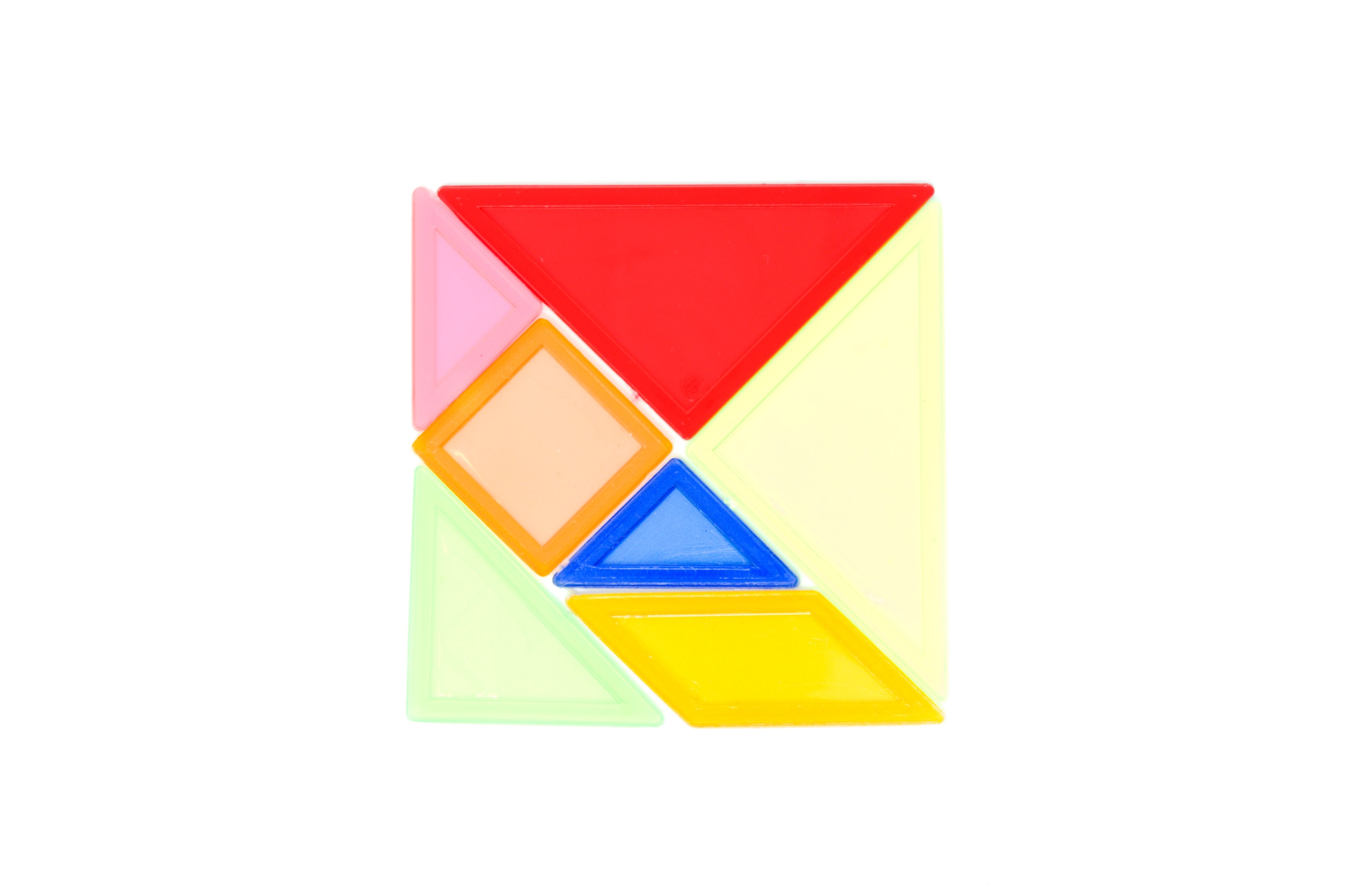 Tangram de plástico