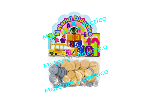 Moneda didáctica mate c/100