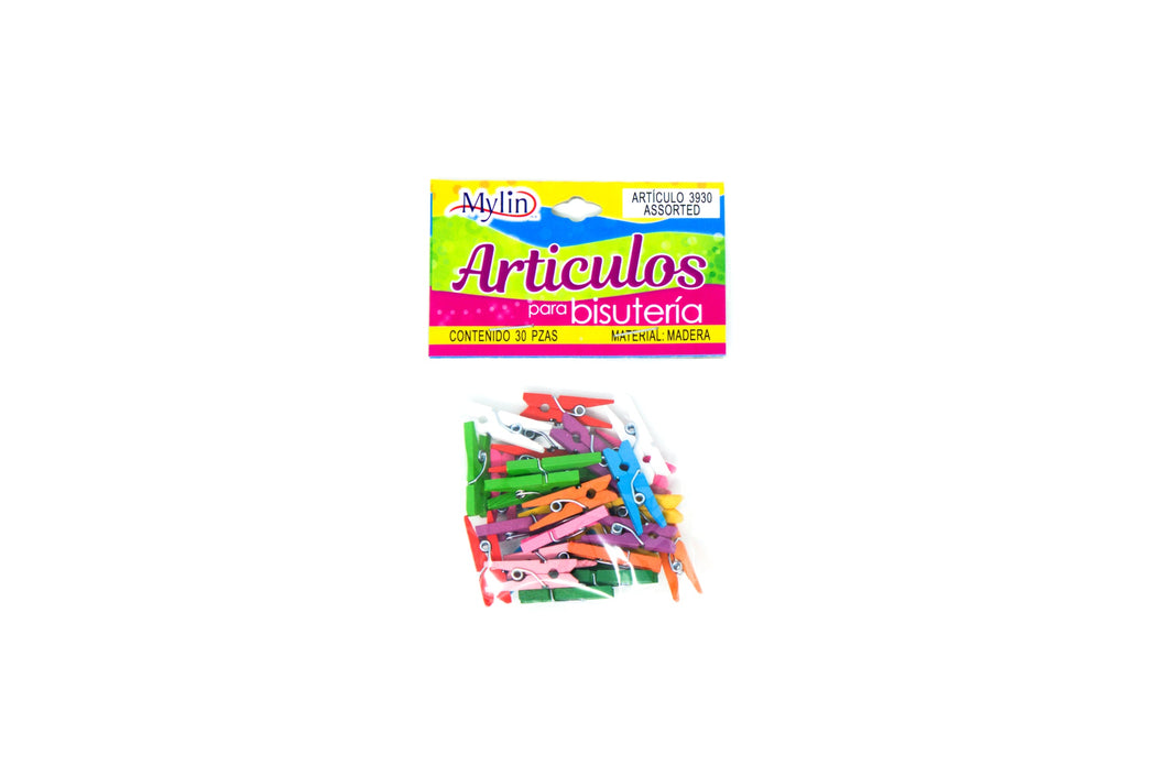 Pinza de madera de colores #1