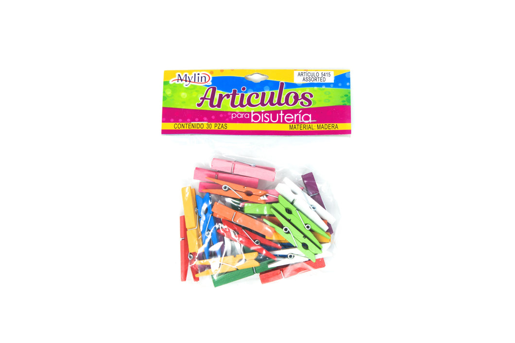 Pinza de madera de colores #3